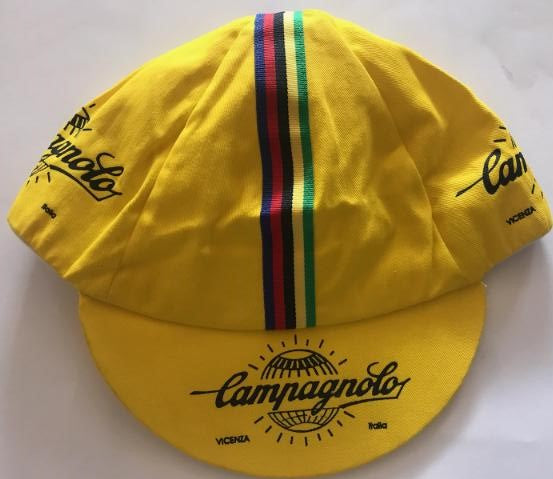 Campy Yellow Cycling Cap