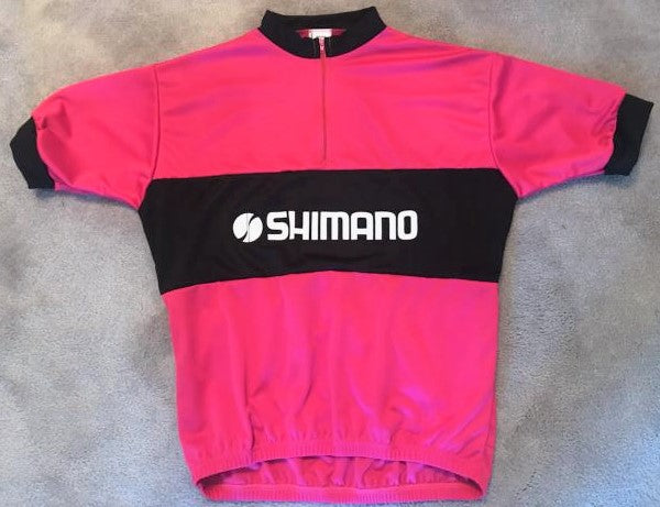 Coolmax Cycling Jersey Shimano Fuschia and Black