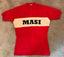 Merino Wool Cycling Jersey - Short Sleeve - M Red- SIZE X-LARGE ONLY