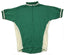 Merino Wool Cycling Jersey - Short Sleeve - Green and White